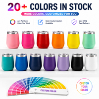 ODM OEM Vaso Térmico de Acero Inoxidable de 12oz con Forma de Huevo y Tapa, Mantiene la Temperatura 6H Caliente y 12H Fría, Logotipo Personalizado, Color Personalizado, Grado Alimenticio