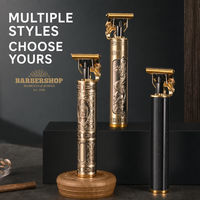 Tondeuse à cheveux sans fil à moteur brossé, faible bruit, lame en acier inoxydable pour hommes, kit de toilettage à domicile, rasoir électrique, kit de tondeuse à effiler