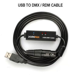 Dispositivo de Protección Magnética con Anillo USB2.0 de Velocidad Completa UTD-10 con Indicador, <span class=keywords><strong>Cable</strong></span> <span class=keywords><strong>USB</strong></span> a <span class=keywords><strong>DMX</strong></span>/RDM, Convertidor de Control de Luz LED <span class=keywords><strong>USB</strong></span>-A/C - Product Image 1
