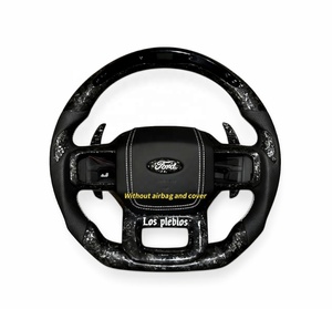 Volante Deportivo de Fibra de Carbono Forjado Personalizado HZ para Ranger <span class=keywords><strong>Raptor</strong></span> <span class=keywords><strong>F150</strong></span> 2015-2020 - Product Image 1