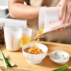 <span class=keywords><strong>3</strong></span> cái cấp thực phẩm Silicone đo <span class=keywords><strong>cup</strong></span> Set 125,250,500 ml có thể nhìn thấy đôi-quy mô Silicone đo <span class=keywords><strong>Cup</strong></span> cho nhà bếp công cụ đo lường - Product Image 6