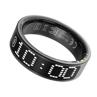 Anillo Inteligente con Indicador de Nivel de Batería, Monitor de Oxígeno en Sangre, Monitor de Sueño, Control por Gestos, Cámara Remota, Anillo Impermeable