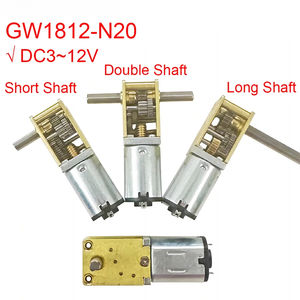 GW1812-N20 <span class=keywords><strong>DC</strong></span> <span class=keywords><strong>12V</strong></span> (6V 3V) 마이크로 메탈 저속 고토크 웜 기어 <span class=keywords><strong>DC</strong></span> 모터 긴 듀얼 샤프트 16-381RPM 로봇 전기 잠금 장치 - Product Image 2