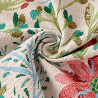 Nappe Moderne Carrée Bohème à Motifs Floraux Jacquard en Polyester/Coton, Durable et Personnalisable pour Fêtes et Usage Domestique