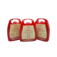 Trousse de premiers soins pour enfants BesTreat - Modèle G-01 certifié CE - Comprend un soin des brûlures - Design compact pour enfants et bébés - Utilisation individuelle