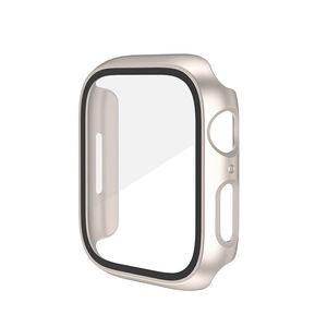 Coque de <span class=keywords><strong>protection</strong></span> mat pour <span class=keywords><strong>Apple</strong></span> <span class=keywords><strong>Watch</strong></span> avec film protecteur d'écran en verre trempé pour iwatch Series 8 7 <span class=keywords><strong>SE</strong></span> - Product Image 1