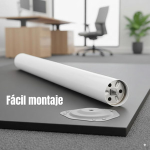 White folding <b>table</b> <b>leg</b> r9010. Iron. With <b>adjustable</b> <b>height</b> 710-740 mm - Product Image 2