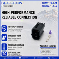 Carcasa de Conector Automotriz Hembra Sellada Impermeable de 1 Pin 70112A-1-21 para Reparación de Arnés de Sensor/Interruptor Ford GM
