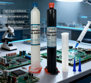 55ml nhựa <span class=keywords><strong>Epoxy</strong></span> nhiệt độ thấp bảo dưỡng chất kết dính thành phần PCB liên kết 2.5-5 phút keo trắng đen cho các thiết bị điện tử - Product Image 1