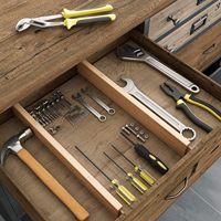 Ensemble de séparateurs de tiroirs en bambou, organisateur de tiroirs extensible et réglable en bambou pour la cuisine, la chambre à coucher, la salle de bain, le bureau