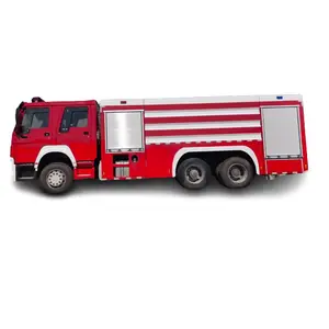 Sinotruk HOWO 6*4 15m3 Water Foam Powder Tank Fire Emergency Engine truck for sale