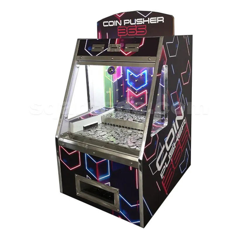 Macchina da gioco a gettoni del parco di divertimenti Pusher Coin Arcade Single Push Coin Game Machine Lucky Original Bonus Hole Machine