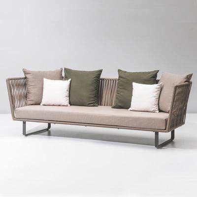 Canapé trois places en rotin