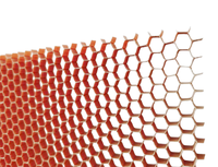 Noyau en nid d'abeille en aramide à faible dielectricité 48 kg/m³ – Noyau hexagonal transparent haute fréquence pour couverture d'antenne radôme communication 5G