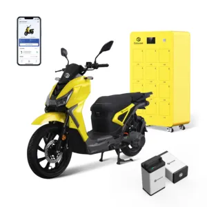 Gabinete de intercambio de carga de batería de litio al aire libre de venta directa del fabricante Estación de intercambio de batería de bicicleta ev