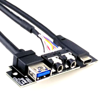Câble USB Type-C en PVC MYS7523 avec USB 3.1, audio HD, interrupteur d'alimentation, charge rapide 3A, longueur personnalisable, en stock