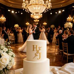 Décoration de gâteau personnalisée avec initiales, breloque en acrylique pour mariage et fiançailles, décoration de cérémonie de fiançailles, cadeau d'anniversaire - Product Image 4