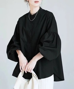 Camicetta Giapponese Primaverile Nuova Moda con Maniche a Sbuffo da Donna, Vestibilità Ampia Casual, Tinta Unita, per Uso Quotidiano - Product Image 3