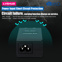 Adaptador 15v, interruptor de Ethernet, 15v fuente de alimentación de entrada Wifi 0.8a Poe pasivo de inyector de