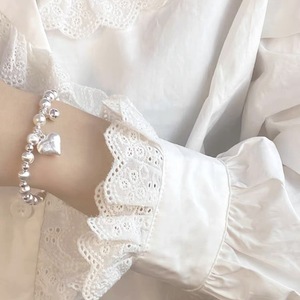 Pulsera de Plata S925 con Cuentas de Perlas en Forma de Corazón para Mujer, Joyería para Uso Diario - Product Image 4