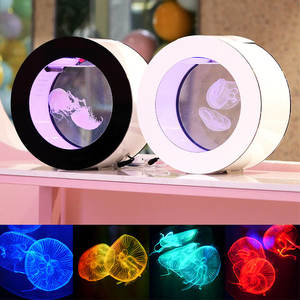 Fantastisch ontwerp rond <span class=keywords><strong>aquarium</strong></span> voor kwallen, kleurrijke kwallen alles-in-één viskom - Product Image 4