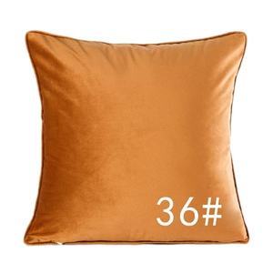 Vente en gros de taie d'<span class=keywords><strong>oreiller</strong></span> jacquard personnalisée, housse de coussin en velours solide pour canapé-lit de salon, décoration de luxe d'hôtel de fabricant OEM - Product Image 6