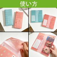 Porte-documents en plastique à double page pour billets d'avion et cartes, couleur et logo personnalisables