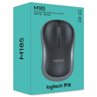 Logitech M185, souris optique sans fil, longue durée de vie de la batterie, 1000 DPI, 2,4 GHz, récepteur USB, pour ordinateur portable, bureau