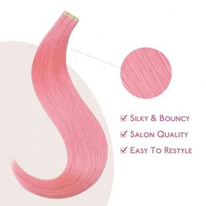 Extensiones de Cabello Humano Virgen Brasileño Liso de Color Claro al por Mayor, Cutícula Alineada, Cabello Remy con Cinta Adhesiva, Trama Única, Sin Químicos - Product Image 4