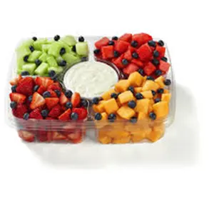 Taiyu Custom Transparent Plastic Fruit Insert Tray Blister Packaging Tray With Dividers