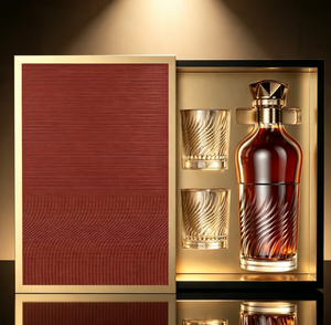 Cartons personnalisés pour bouteilles de brandy blanches 500 ml avec bouchon en liège pour l'emballage de spiritueux, whisky, vodka, gin, <span class=keywords><strong>tequila</strong></span>, finition mate laminée - Product Image 1