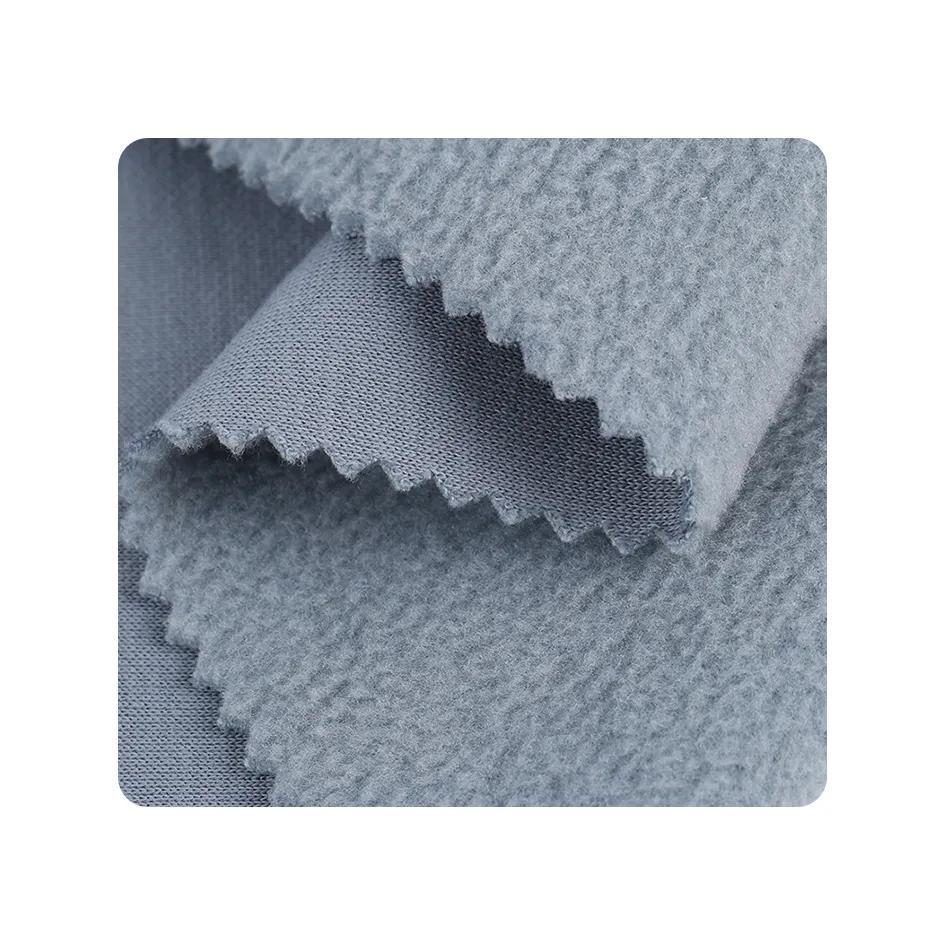 Fabricants échantillon gratuit personnalisé 60% coton 40% Polyester Cvc tricot à capuche tissu avec polaire à vendre