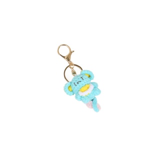 Porte-clés pendentif tricoté en forme d'éléphant fait main par <span class=keywords><strong>Maman</strong></span> XX6, accessoires de sac avec design de la série Gummy - Product Image 5