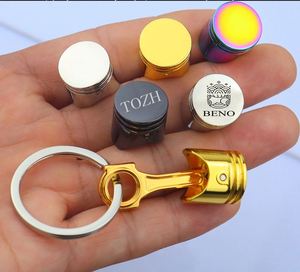 New Car Engine Piston <b>Key</b> <b>Chain</b> Pendant Car Modification Creative Small Gift Lettering Printed Logo Car Part Keychain - Product Image 4