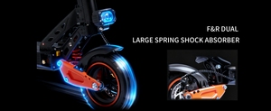 Scooter Eléctrico G2 <span class=keywords><strong>MAX</strong></span> de Largo Alcance (40-50 km), Llantas Todoterreno de 11 Pulgadas, 1600 W de Potencia, Suspensión Completa, Plegable, Impermeable, Brillante - Product Image 4