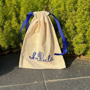 Reusable Cotton Canvas <b>Drawstring</b> Bag Custom Small <b>Drawstring</b> <b>Pouch</b> Bags - Product Image 5