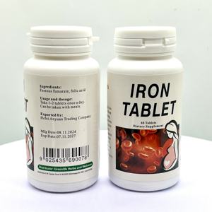 Tablet besi untuk suplemen kesehatan dewasa dengan asam fumarat besi dan asam folat untuk sintesis Protein - Product Image 6