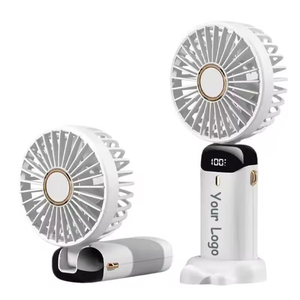 Mini-ventilateur portable rechargeable en plastique moderne avec impression UV – Offre promotionnelle - Product Image 1