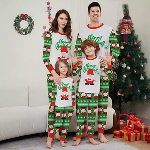 Ensembles <span class=keywords><strong>de</strong></span> pyjamas <span class=keywords><strong>de</strong></span> <span class=keywords><strong>Noël</strong></span> élégants en tricot pour toute la <span class=keywords><strong>famille</strong></span>, taille élastique, imprimé motif canne à sucre et lettres, tenues <span class=keywords><strong>de</strong></span> maison parent-enfant - Product Image 5
