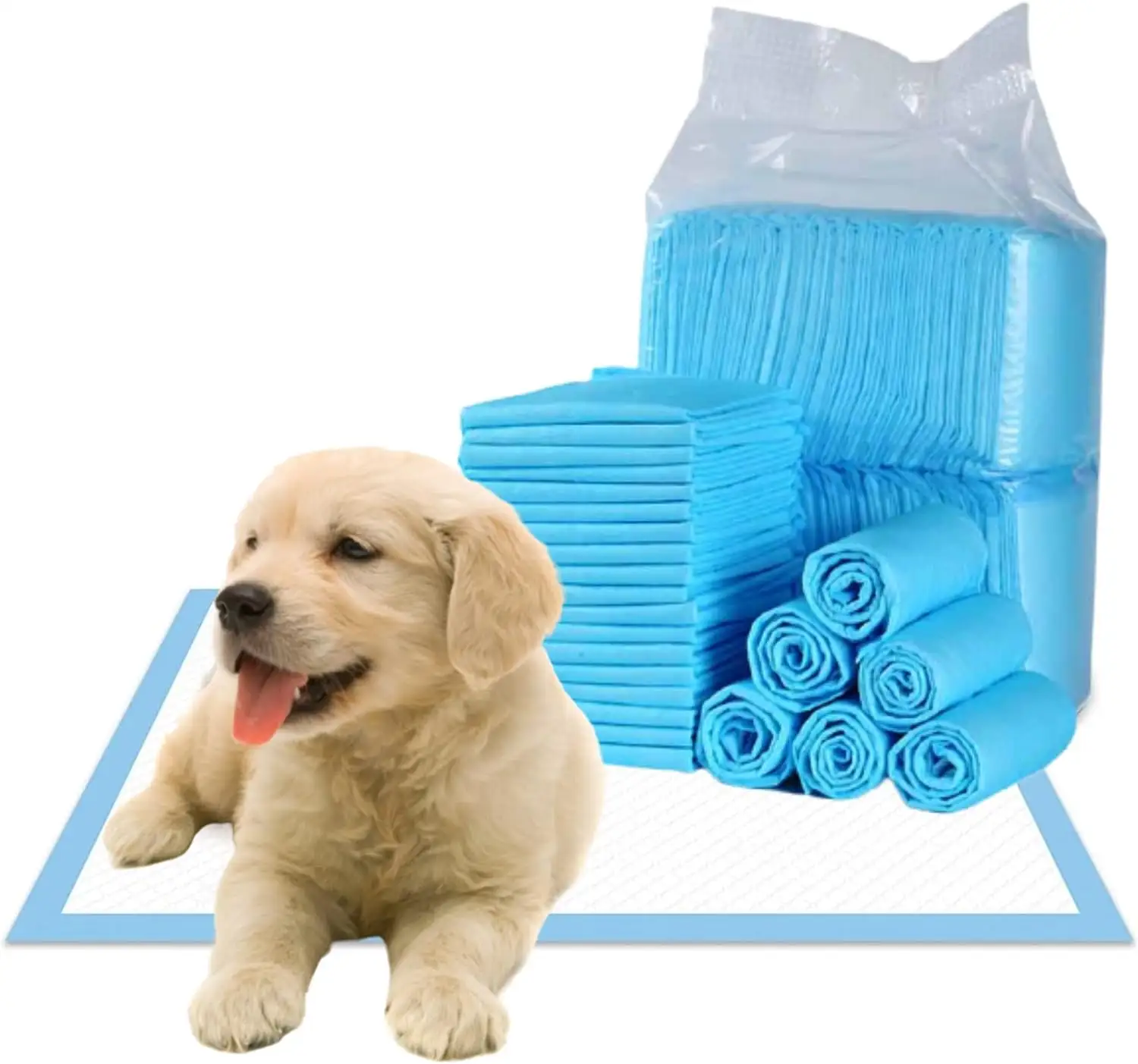 Pet eğitim tuvalet Wee Pads pedleri hızlı absorbe tek kullanımlık köpek çiş pedleri