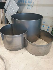 Jardinière Circulaire en Acier Corten – Bac à Plantes Contemporain en Acier Corten - Product Image 3