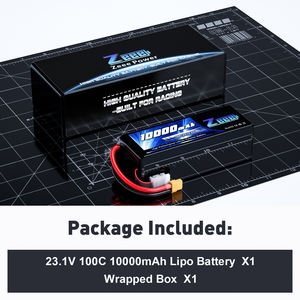 Zeee FPV 6S 리포 배터리 HV <span class=keywords><strong>10000mah</strong></span> 23.1V 100C 10/12/15 인치 FPV 리포 배터리 드론 배터리 - Product Image 6