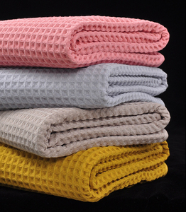 Nouveau à la mode 100% coton gaufré 180X90Cm serviettes turques haute qualité bain gaufre serviette de plage avec glands - Product Image 5