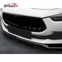 Pour Maserati Ghibli lèvre avant en Fiber de carbone Ghibli mise à niveau Kit de carrosserie de pare-chocs avant lèvre avant
