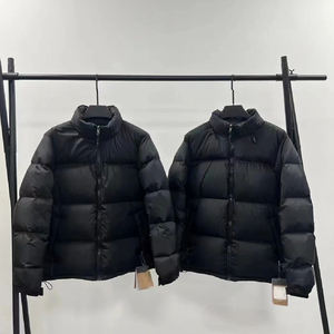 Nieuwe stijlen herenjassen, Europese en Amerikaanse lange gewatteerde jassen met opstaande kraag, warme donsjassen en wijde broodjassen - Product Image 1