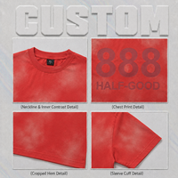 Camiseta de manga corta para hombre con estampado digital minimalista original, estilo retro americano, lavada y pintada con spray, nuevo estilo de verano para hombre.
