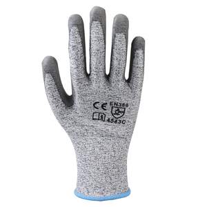 HUAJU endüstriyel seviye 5 Anti-Cut iş güvenliği eldiveni kesim dayanıklı ve PU daldırma HPPE kaplama bahçe eldiveni & koruyucu donanım - Product Image 6