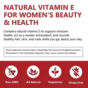 Natural <strong>Vitamin</strong> <strong>E</strong> Softgel <strong>Capsules</strong> 100% Natural Ingredients Dietary Supplements Immune Support for Hair, Skin and Nails - Product Image 4