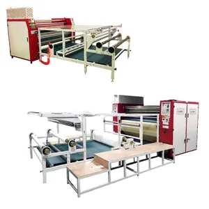 Factory Oil Heating Large Roller Calender Textile Sublimation Printing Machines Roll To Roll Roller Heat Transfer Press Machine