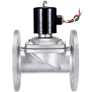 Électrovanne hydraulique 220V CA 3 pouces normalement fermée magnétique en acier inoxydable 304 à bride pour gaz S5 - Product Image 4